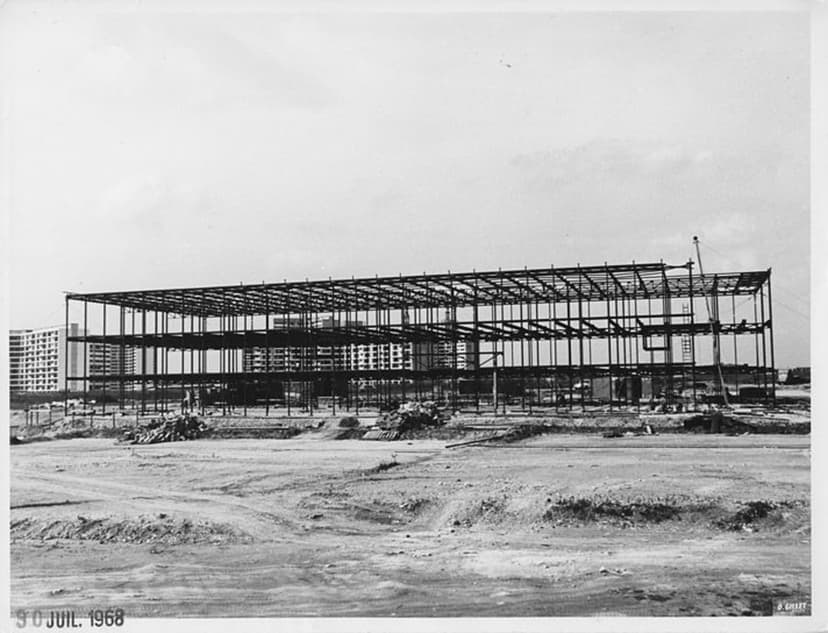 Photo du collège Albert Camus de Meaux en construction