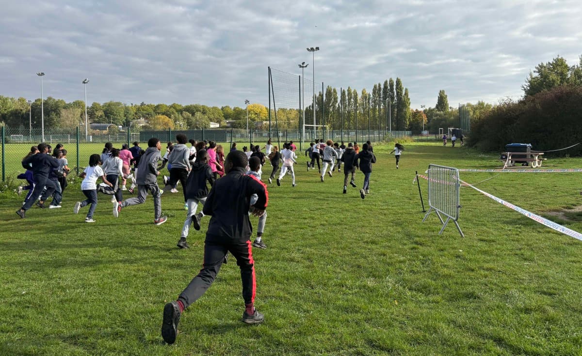 Départ d'une course de l'après-midi