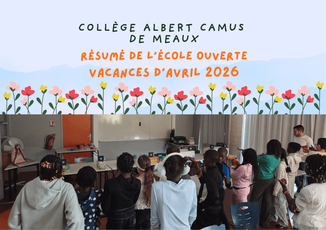 École ouverte – Vacances apprenantes d’avril 2026 en résumé