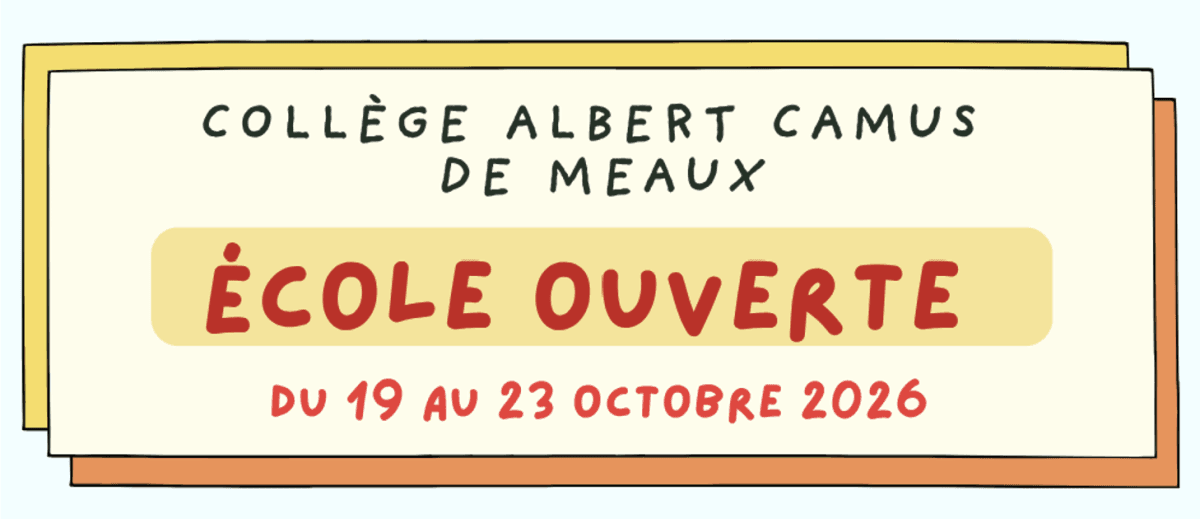 Inscription à l'école ouverte d'octobre 2026